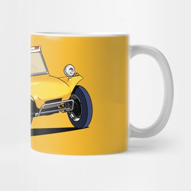 Yellow Beach Buggy by Webazoot